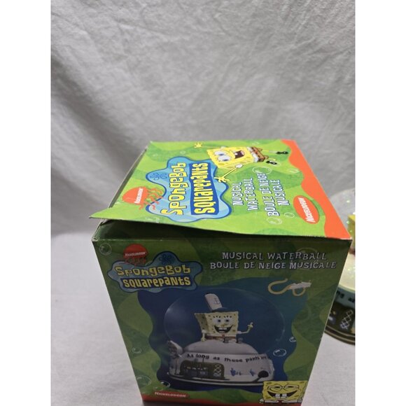 SpongeBob SquarePants Enesco 2003 Musical Snow Globe Theme Song Tested Working - Picture 17 of 17